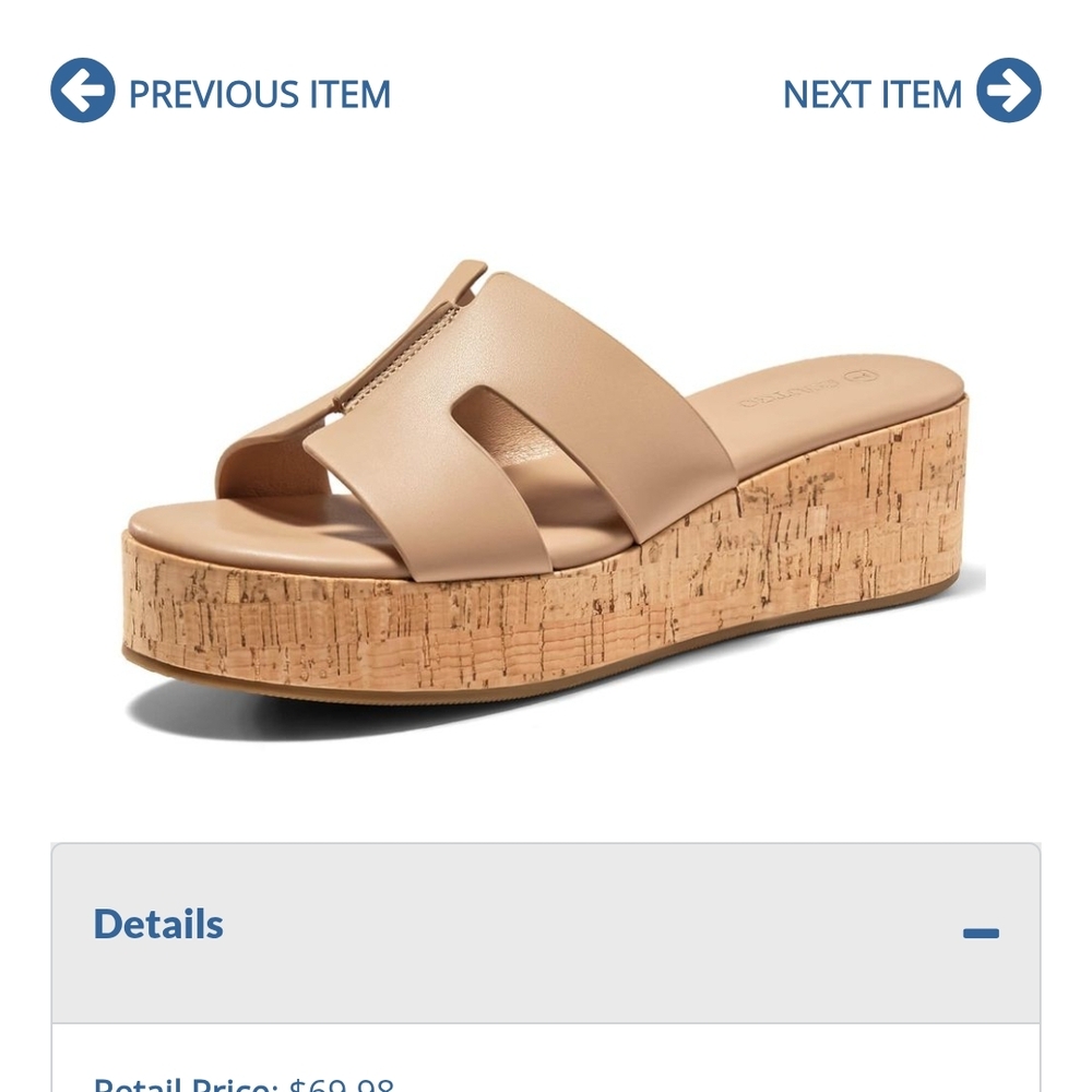 Elegant Beige Platform Sandals